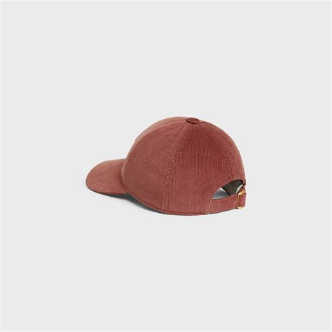 CELINE BASEBALL CAP IN CORDUROY 